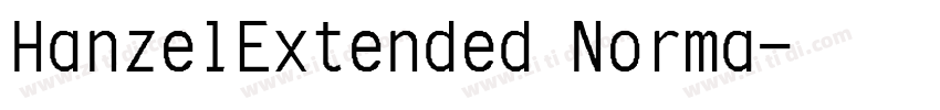 HanzelExtended Norma字体转换